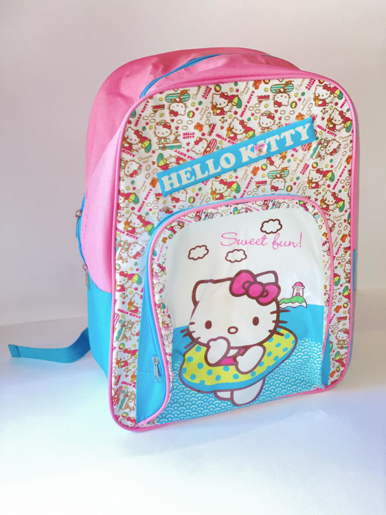 Picture of AS9210 HELLO KITTY SCHOOL BAG - 2 POCKETS - NO SIDES
